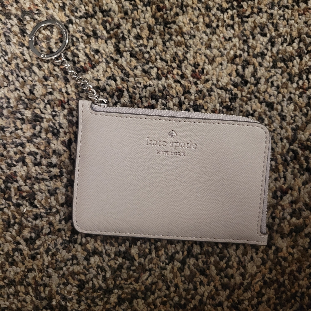 Kate Spade Gray Key & Card Holder